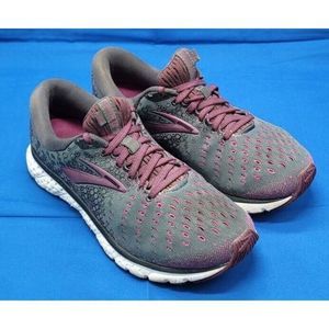 Women's BrooksGlycerin 17 1202831B081 Gray Purple Running‎ Sneakers Sz 9.5B